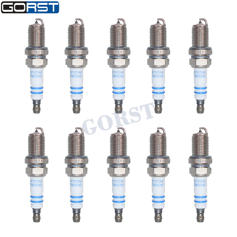 Bosch Spark Plug Iridium - 10 Pezzi Candela a Doppio Iridio