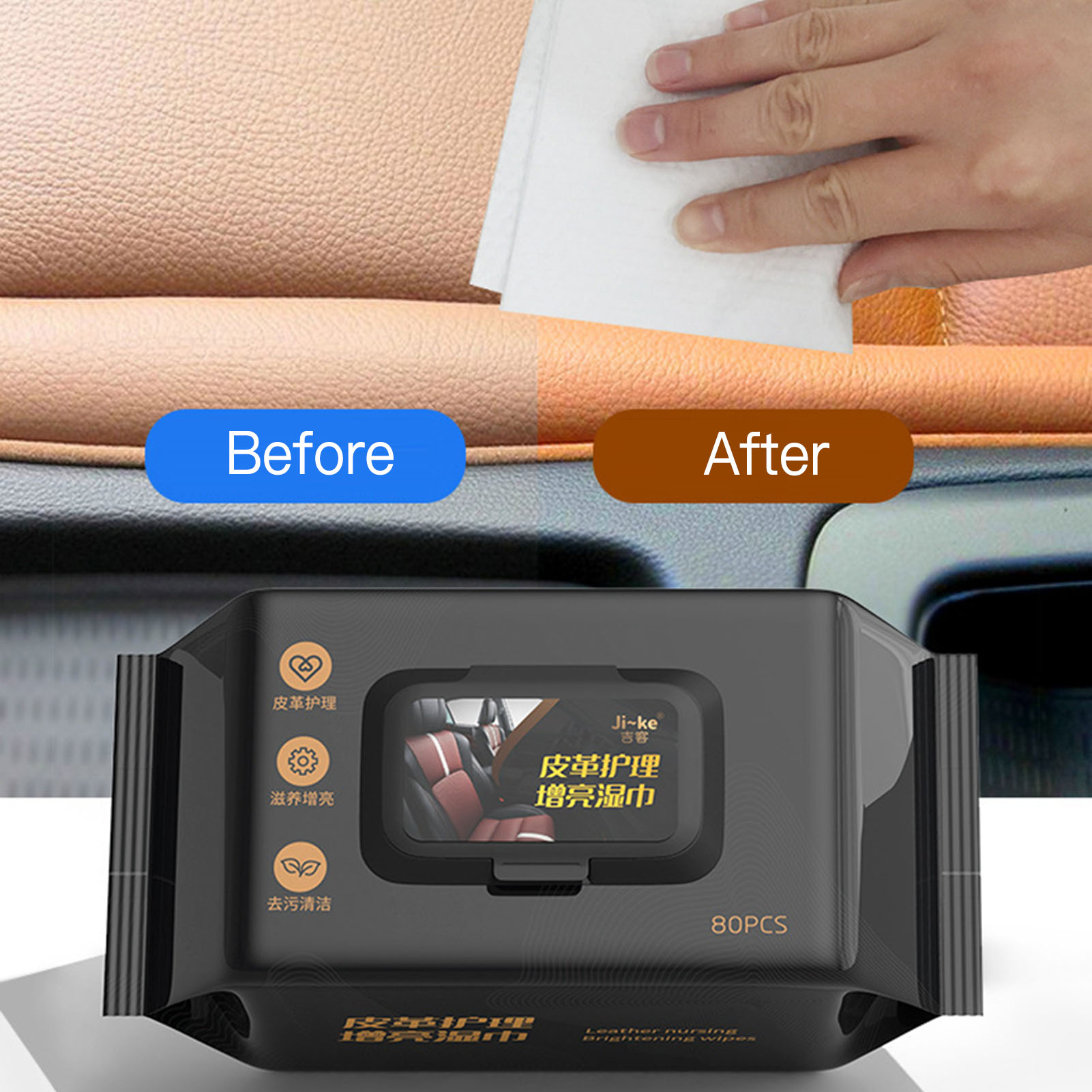 80 pz/sacchetto Salviette per  - Leather Cleaner Interior recensione e prezzo